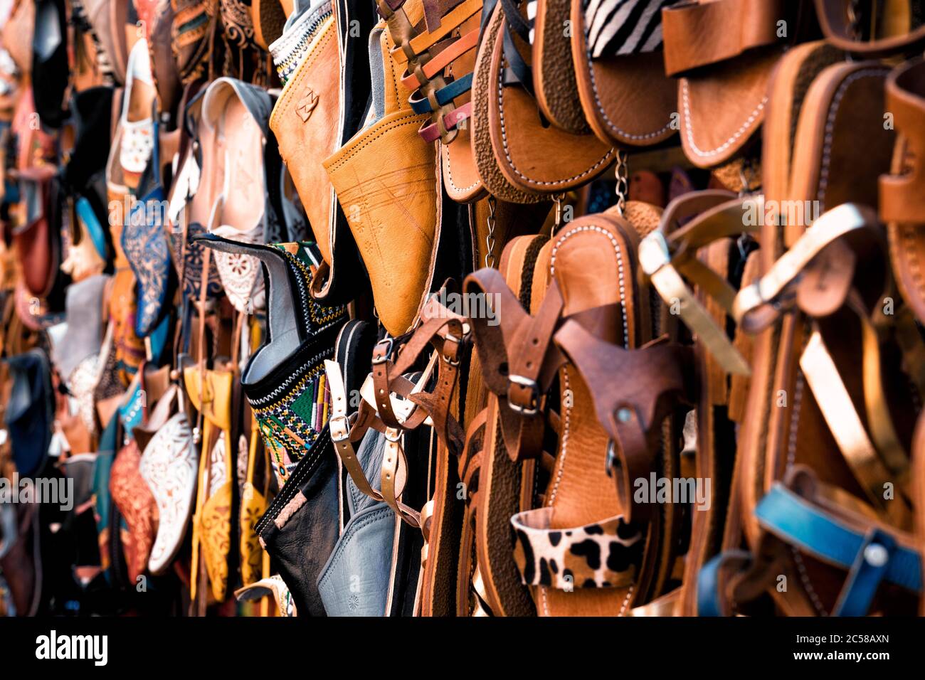 Handmade arab shoes hi-res stock photography and images - Alamy