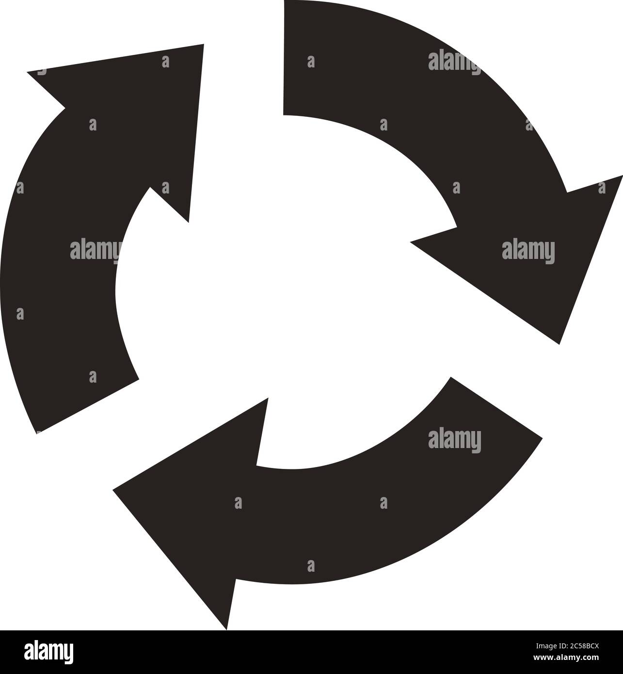 arrow reload silhouette style icon vector illustration design Stock ...