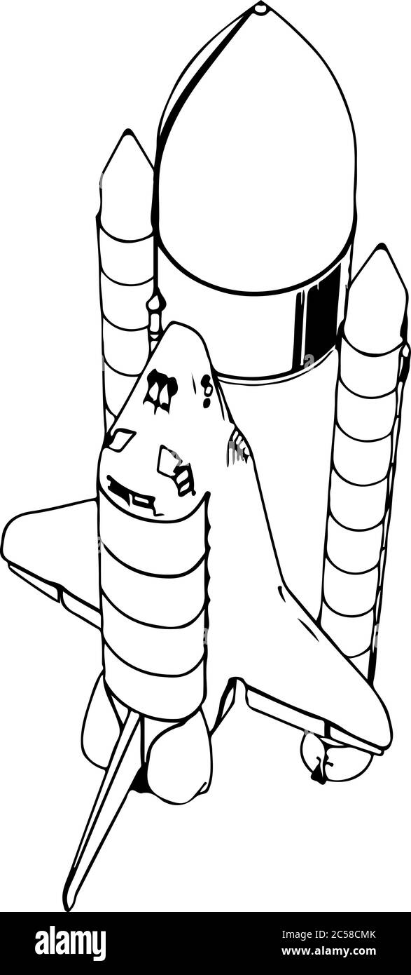 sketch of spacecraft vector Stock Vector Image & Art Alamy