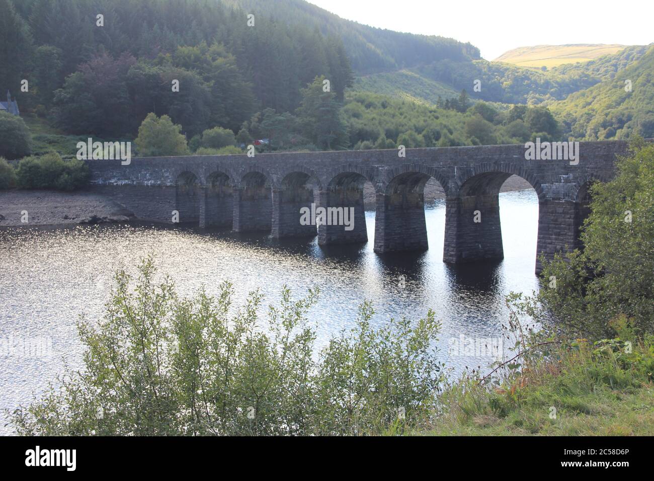 The Elan Valley Reservoirs in Wales, United Kingdom Stock Photo