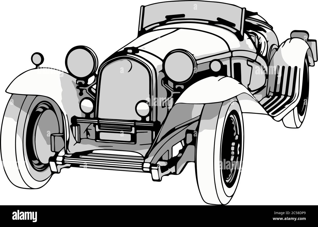 vintage sport car vector Stock Vector Image & Art Alamy