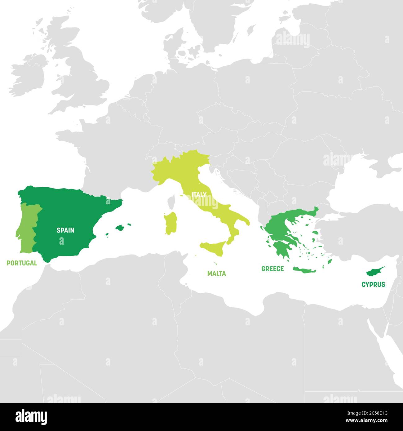 Southern Portugal map - Map of southern Portugal (Southern Europe - Europe)