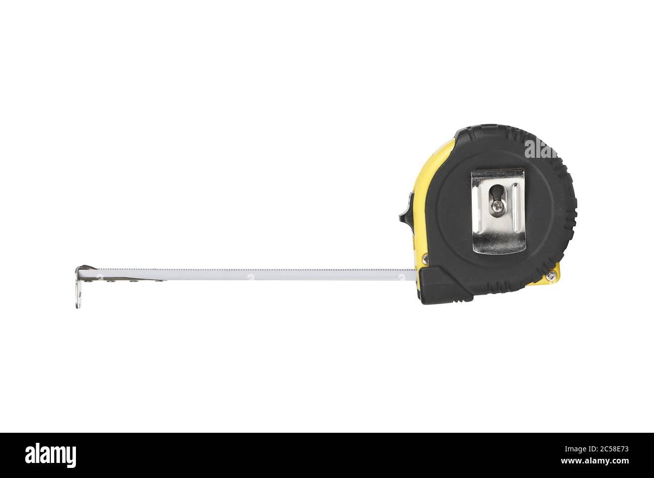 Measuring Tape isolated on a white background with clipping path Stock Photo