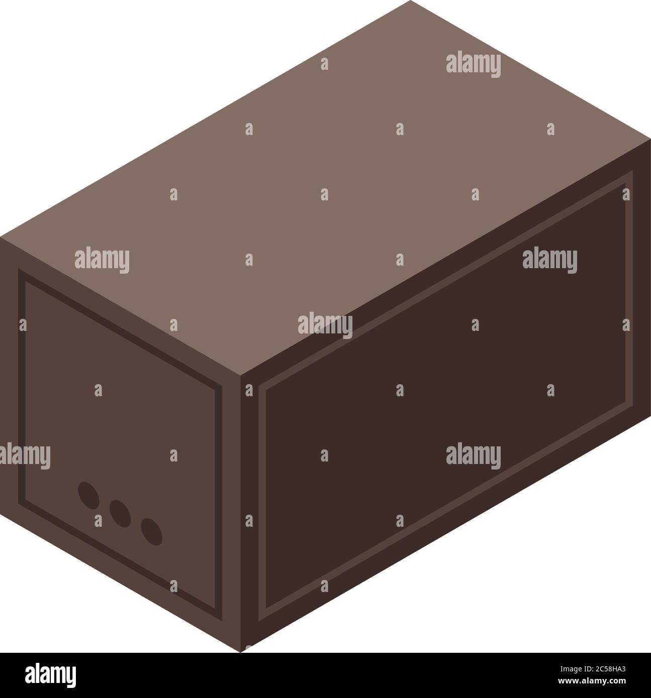 Trade war delivery box icon, isometric style Stock Vector Image & Art ...