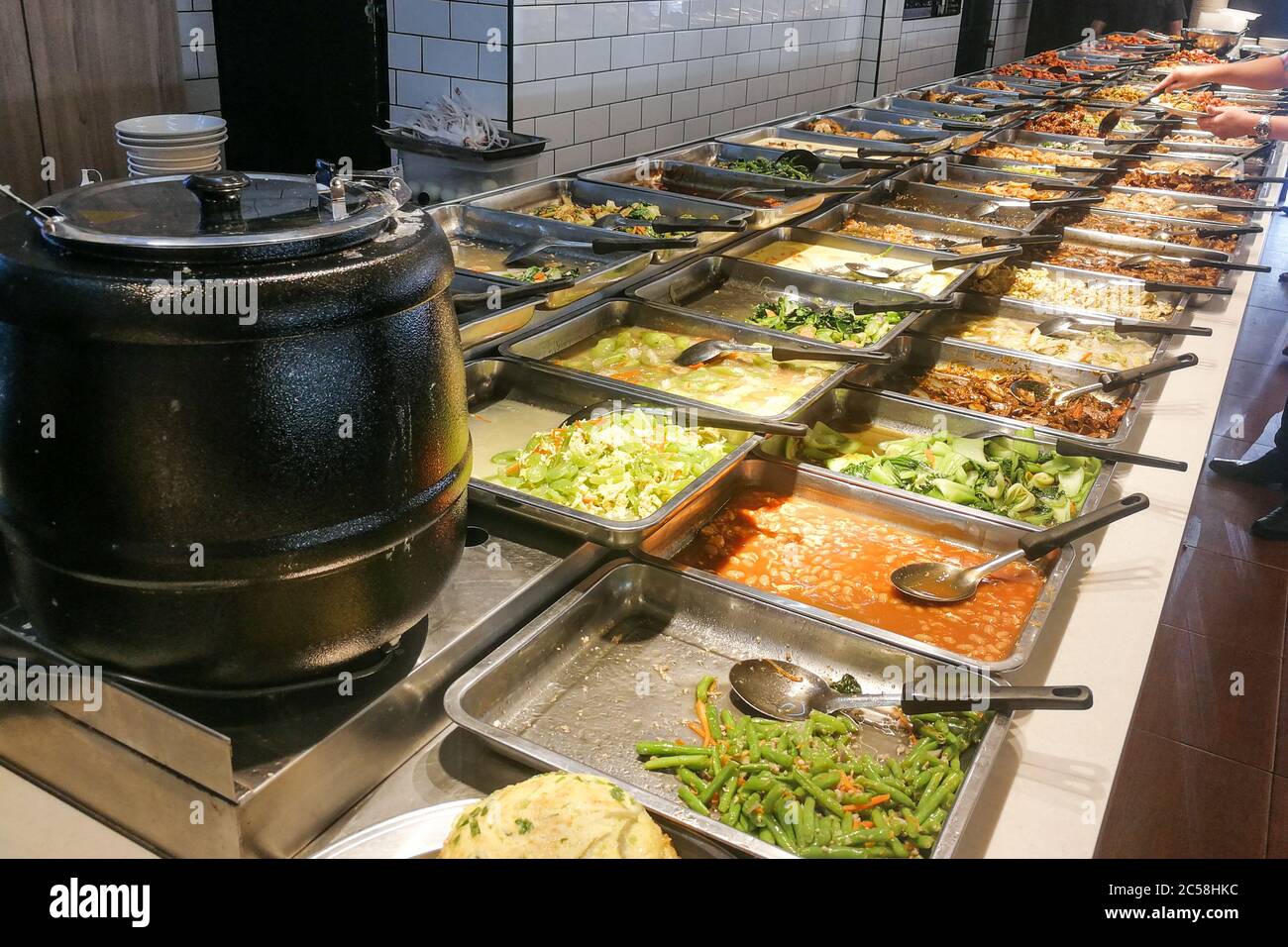 Traditional Chinese economy rice cheap and popular lunch dining with