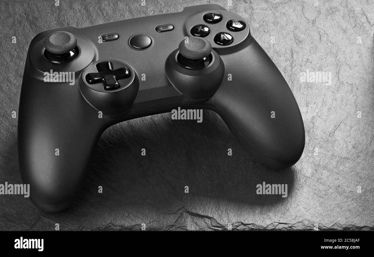 Video game controller Black and White Stock Photos & Images - Alamy