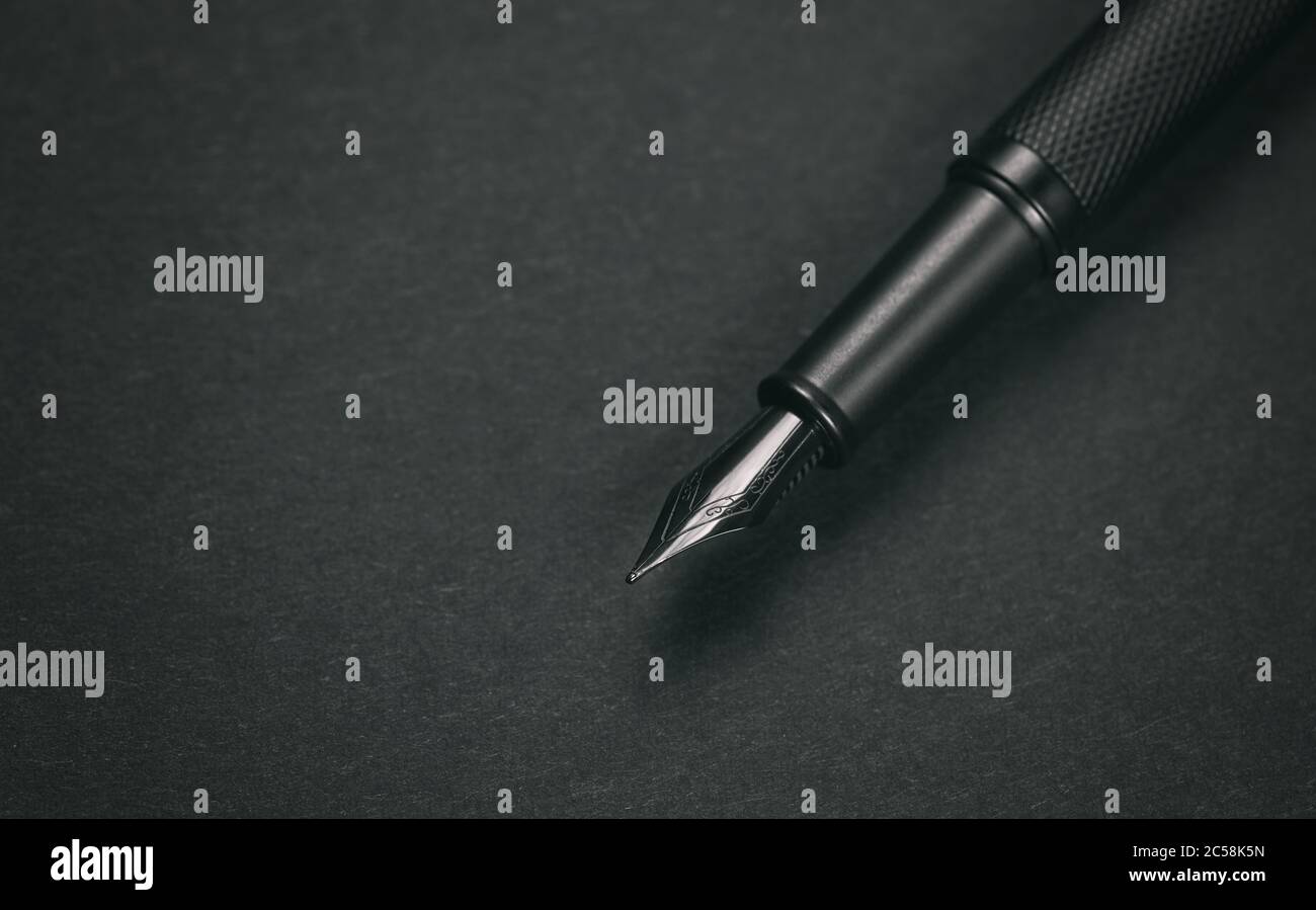 Elegant Fountain Pen On Old Empty Paper High-Res Stock Photo - Getty Images