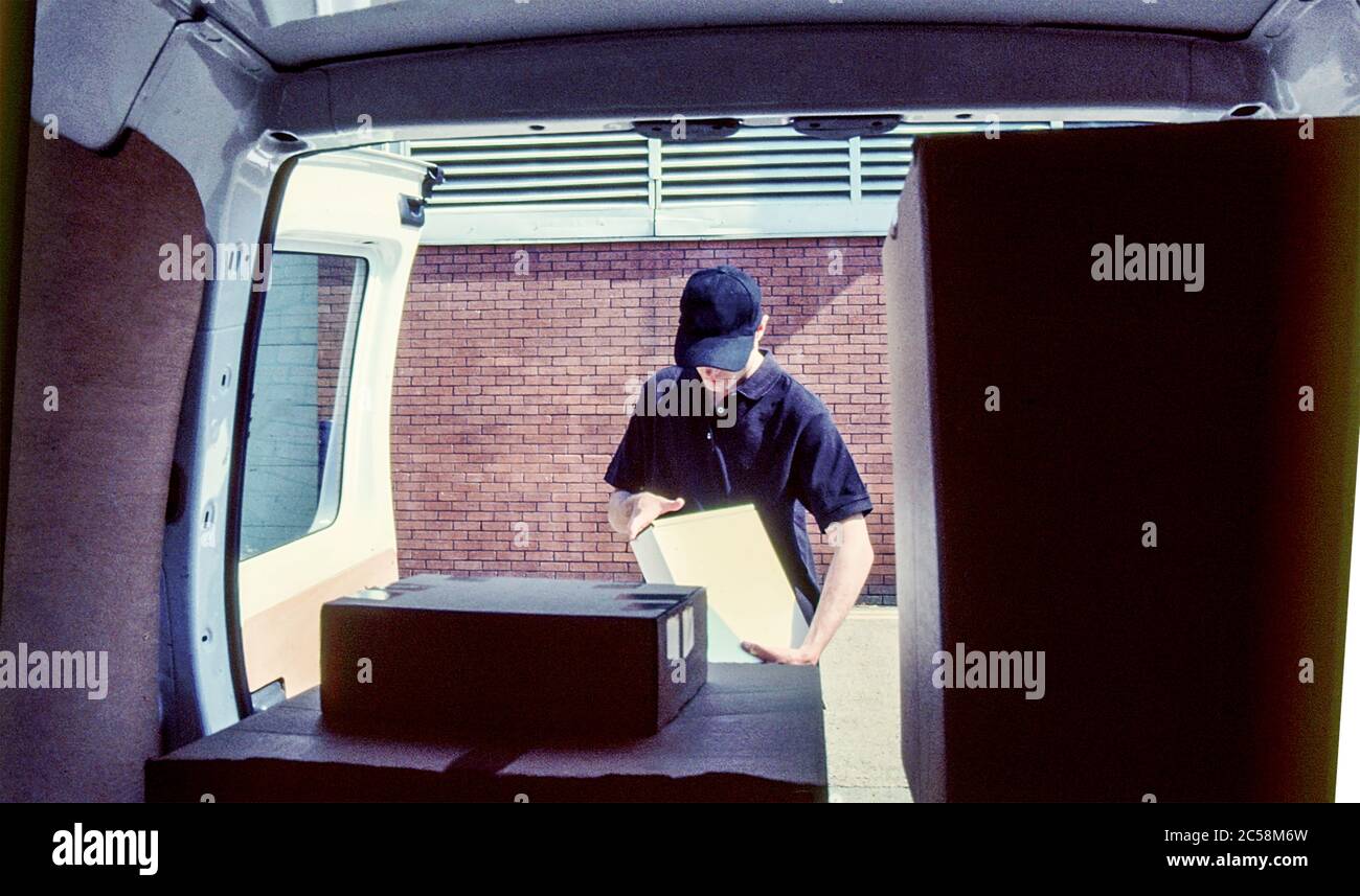 Delivery Driver Boxes High Resolution Stock Photography and Images - Alamy