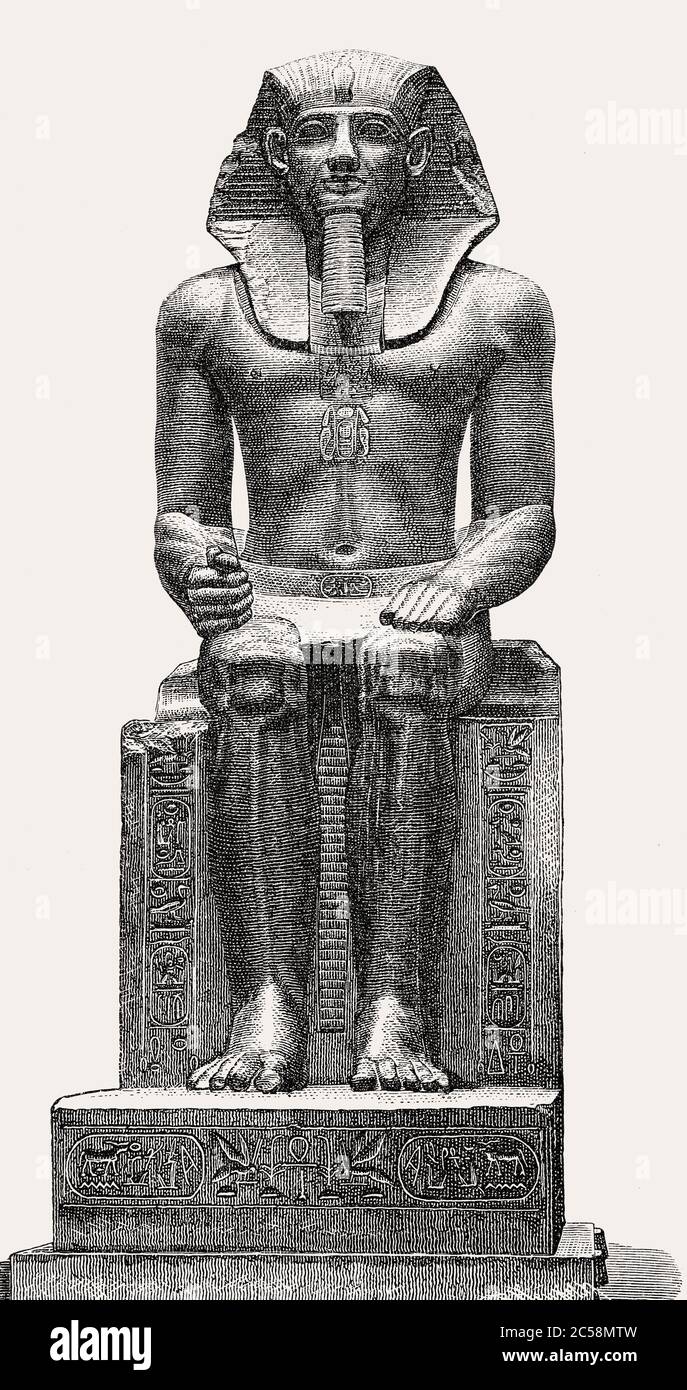 Pharaoh statue hi-res stock photography and images - Alamy