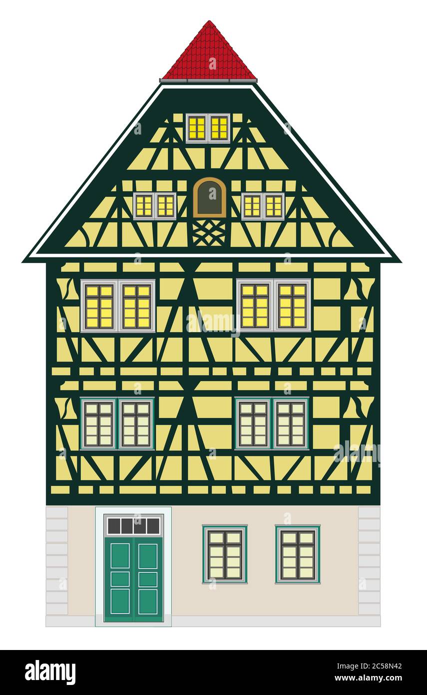 Medieval building from Europe with many elaborate details 2 Stock Photo
