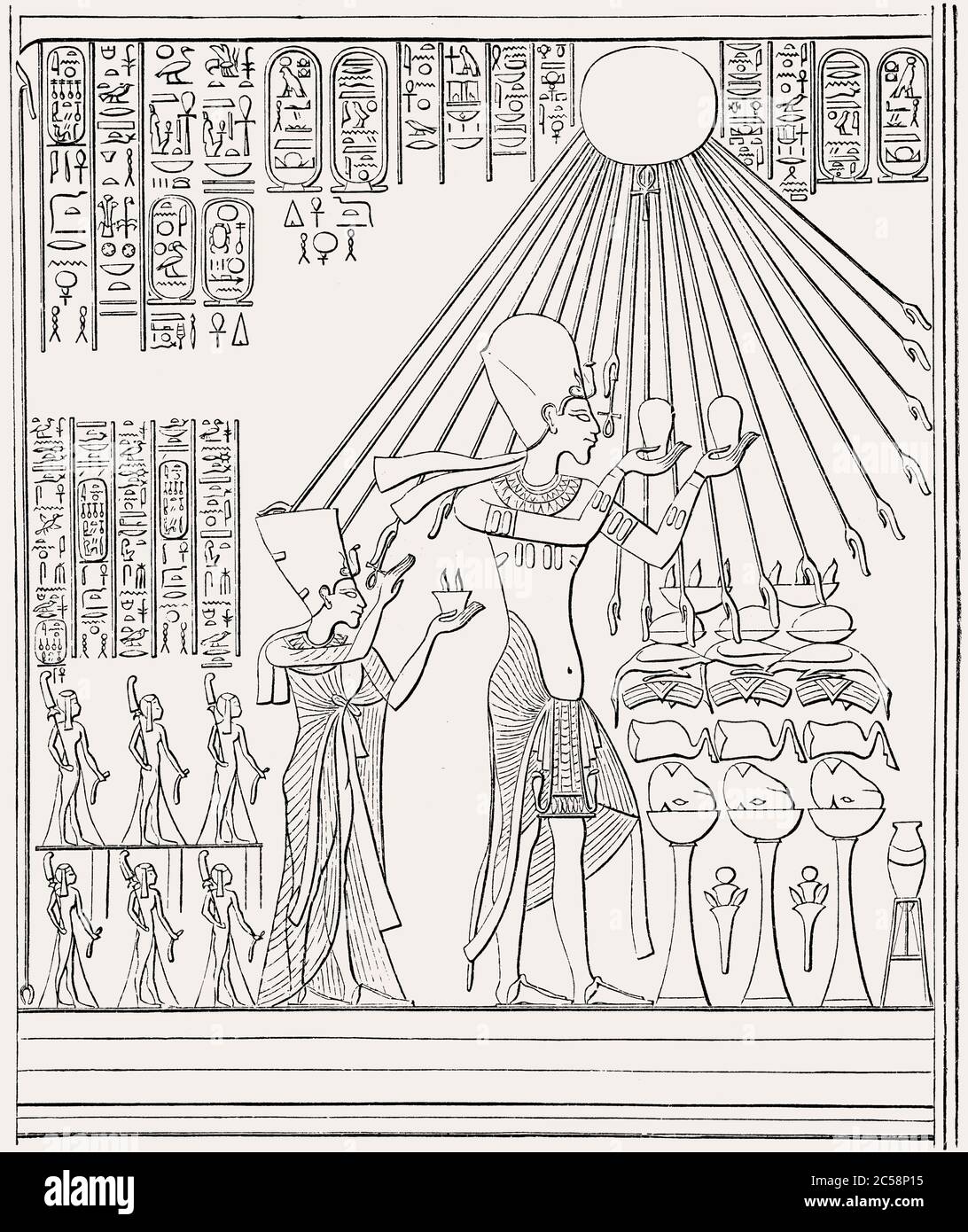 Akhenaten or Echnaton, an ancient Egyptian pharaoh, the tenth ruler of