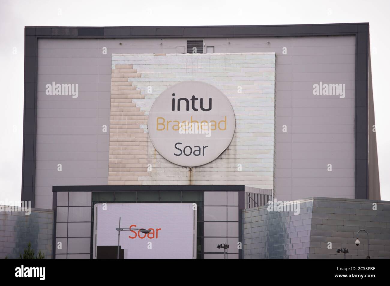 Glasgow, Scotland, UK. 1st July, 2020. Pictured: Intu Braehead Shopping Centre in Glasgow. Shopping centre giant Intu has entered administration, placing thousands of jobs in doubt as it sits in £4.5 billion in debt. Intu were struggling even before the Coronavirus (COVID19) crisis happened, sighting the way customers are shopping differently combined with the declining value of its shopping centres has put the final nail in the coffin. Credit: Colin Fisher/Alamy Live News Stock Photo