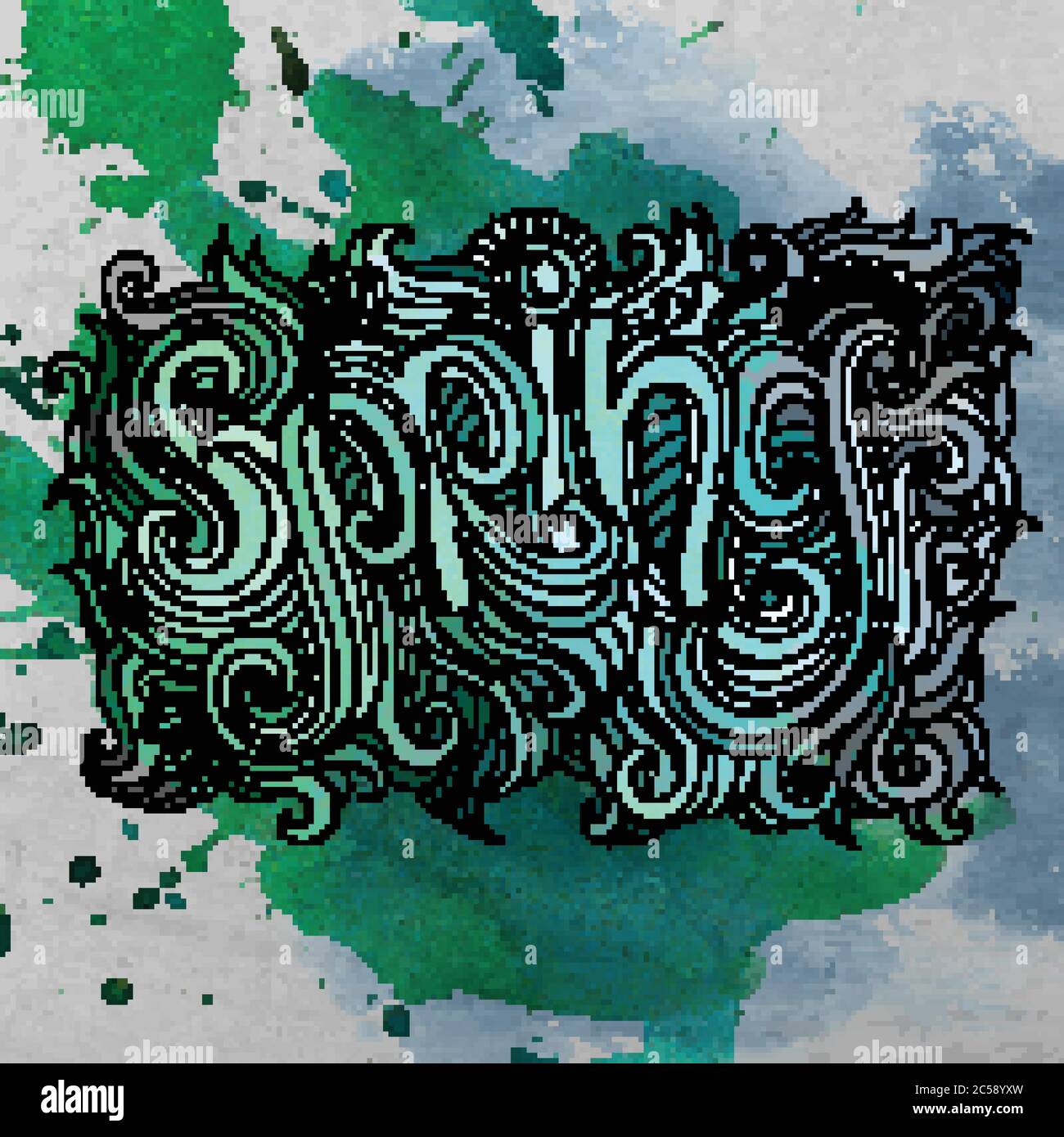 Vector Spring watercolor background Stock Vector Image & Art - Alamy