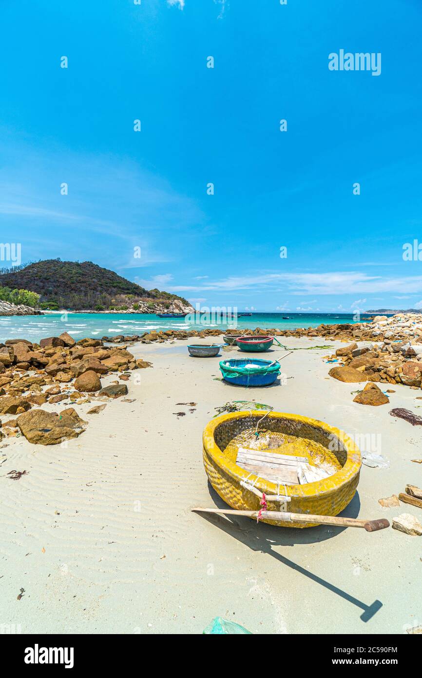 Binh Tien Beach, Cam Ranh bay, Khanh Hoa province, Vietnam Stock Photo