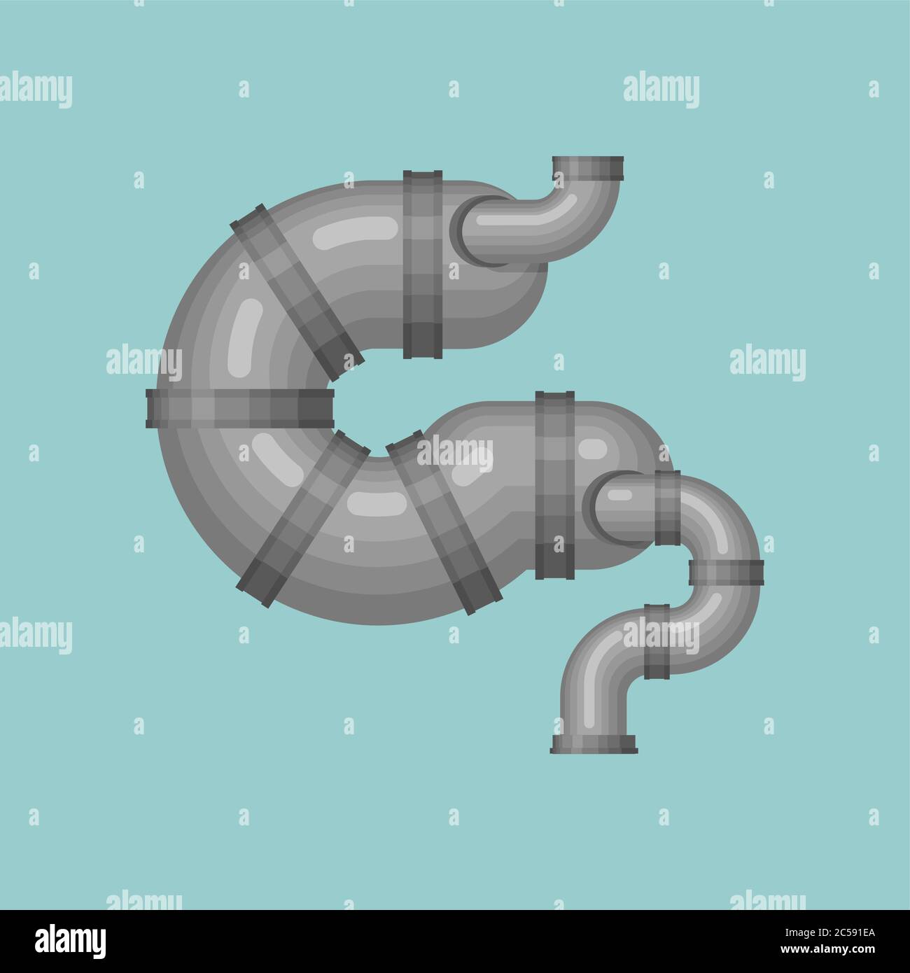 Metal stomach and intestines. Robotic internal organ. organs