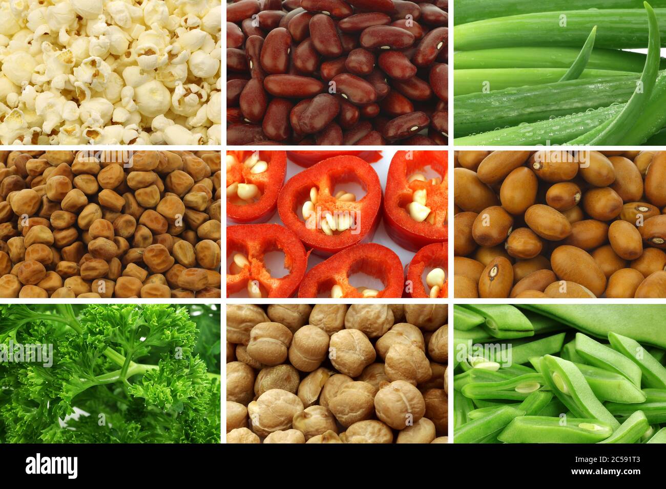 collection of assorted vegetables and seeds Stock Photo Alamy
