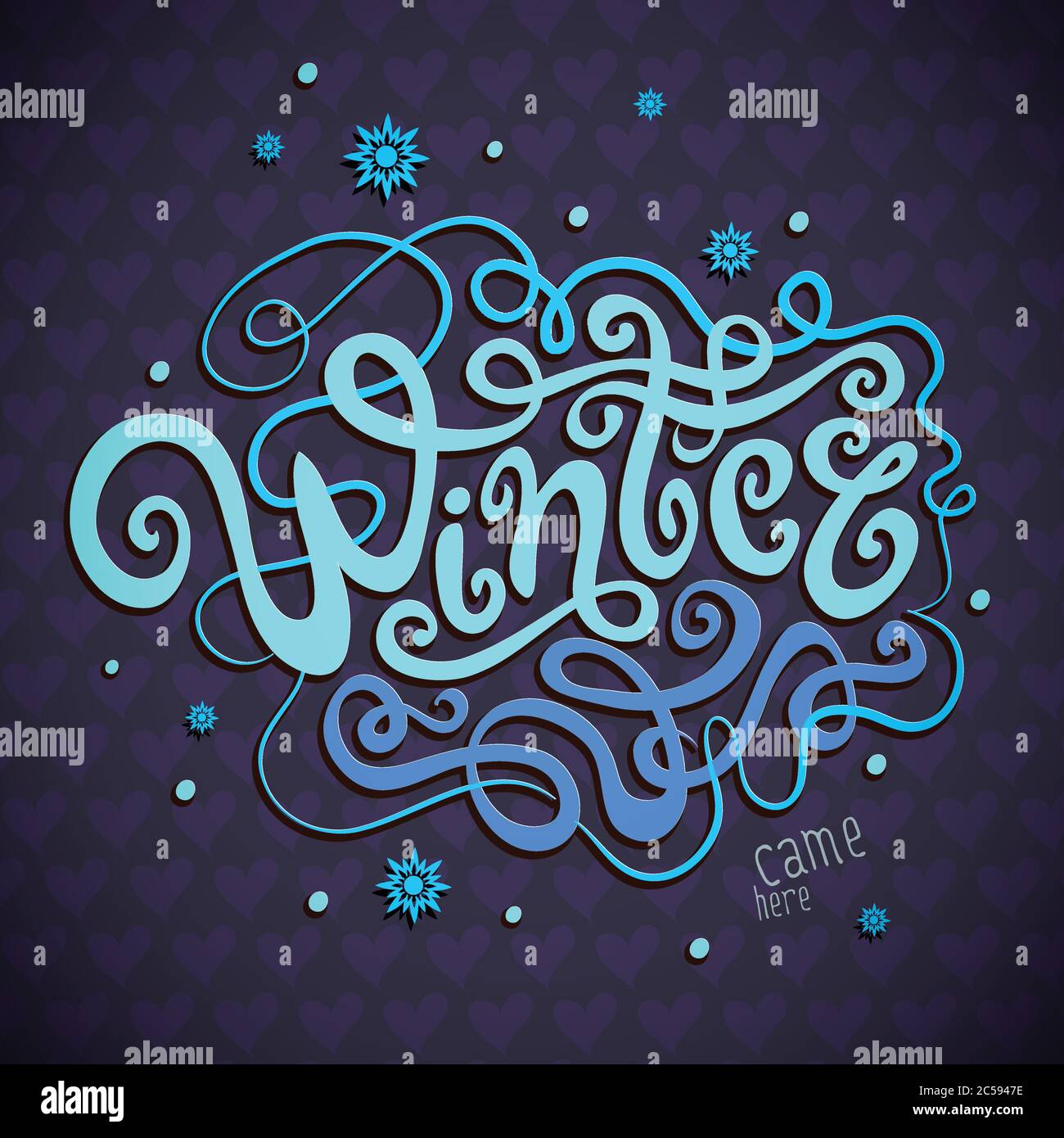 Winter Fun Lettering Winter hand lettering Stock Vector Image & Art - Alamy