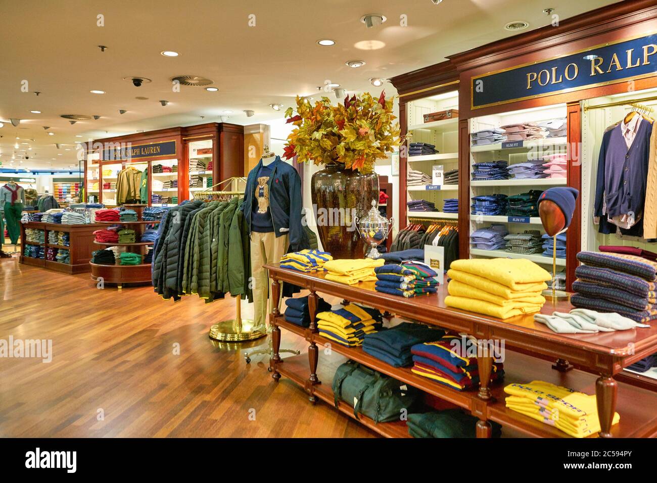 BERLIN, GERMANY - CIRCA SEPTEMBER, 2019: Polo Ralph Lauren clothes on  display at Galeries Lafayette in Berlin Stock Photo - Alamy