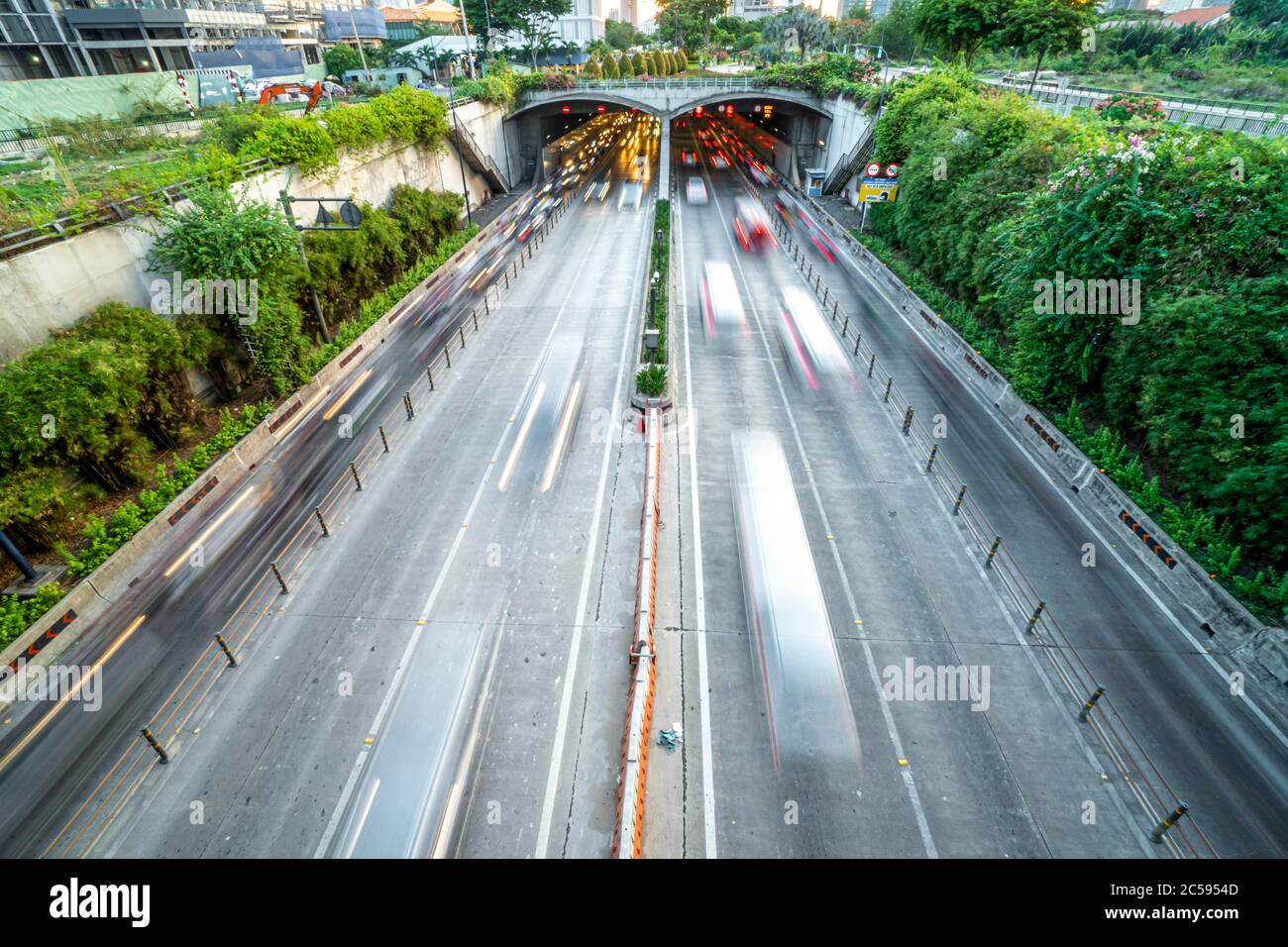 THU THIEM UNDERGROUND ROAD TUNNEL, VIETNAM Stock Photo