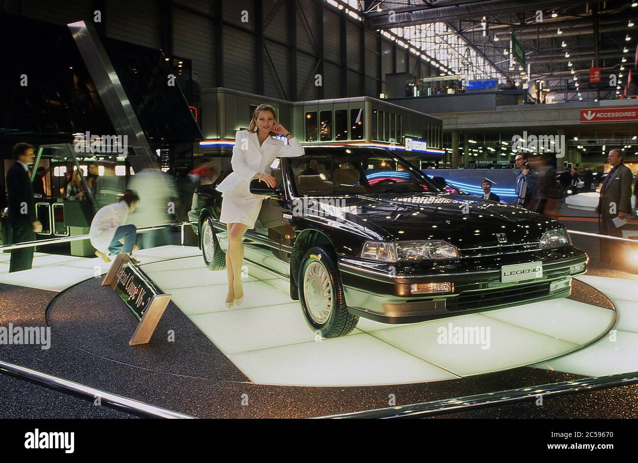 Honda Legend Coupe on display at the Geneva Motor Show 1988 Stock Photo -  Alamy