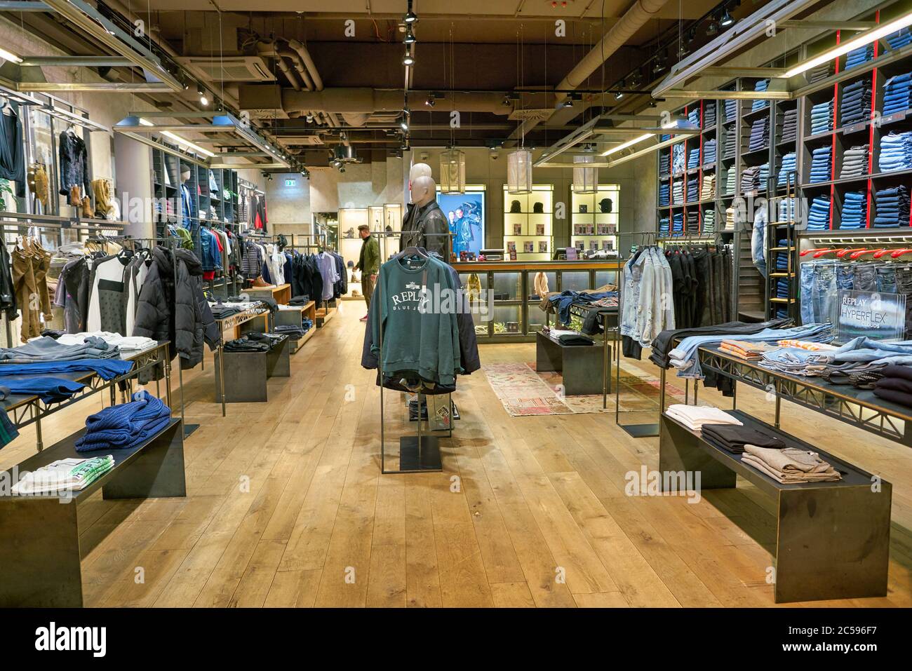 BERLIN, GERMANY - CIRCA SEPTEMBER, 2019: interior shot of Replay store in  Berlin Stock Photo - Alamy