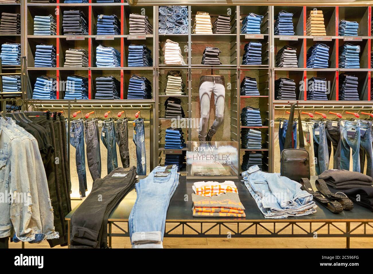 BERLIN, GERMANY - CIRCA SEPTEMBER, 2019: interior shot of Replay store in  Berlin Stock Photo - Alamy