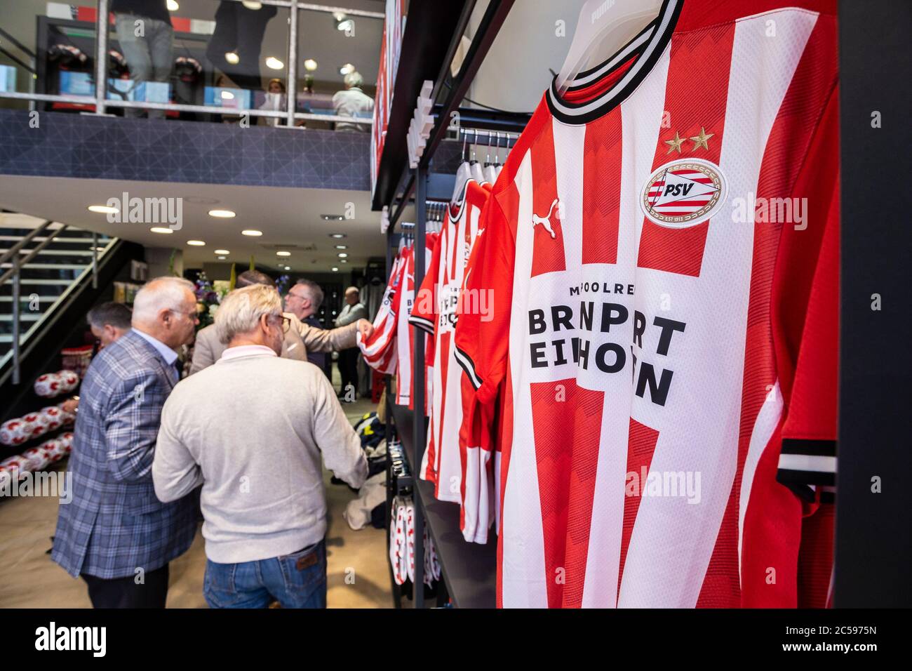 Eindhoven, Netherlands. 01st July, 2020. EINDHOVEN, 01-07-2020, PSV opens  new store in city centre.