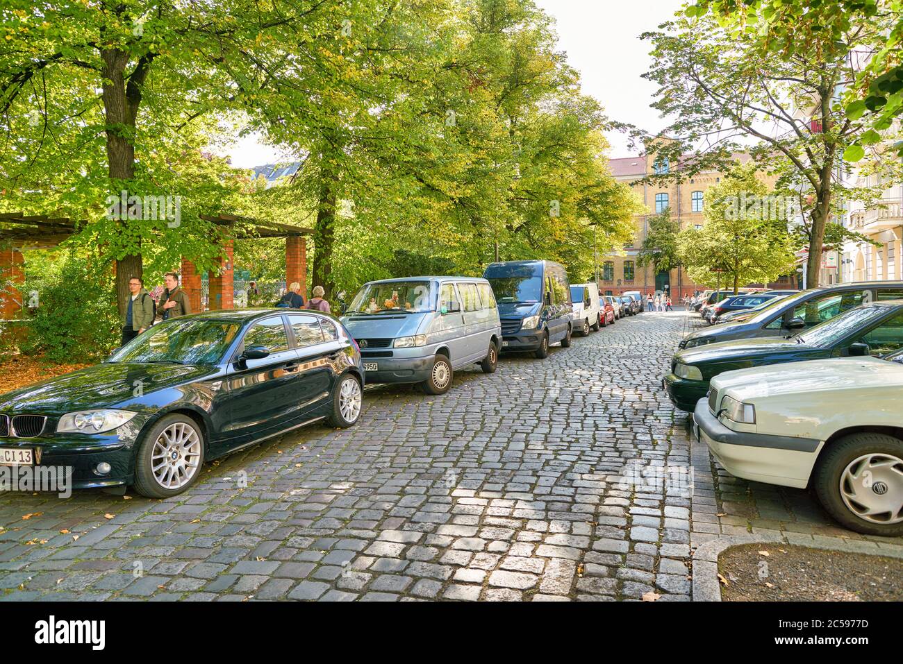 BERLIN, GERMANY - CIRCA SEPTEMBER, 2019: street level view of a road in ...