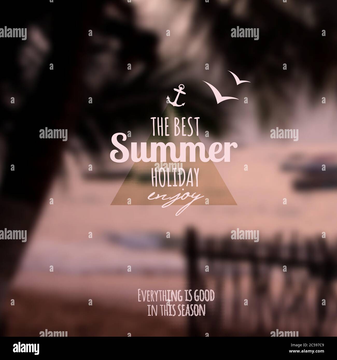 Creative graphic message for your summer design Stock Vector Image ...