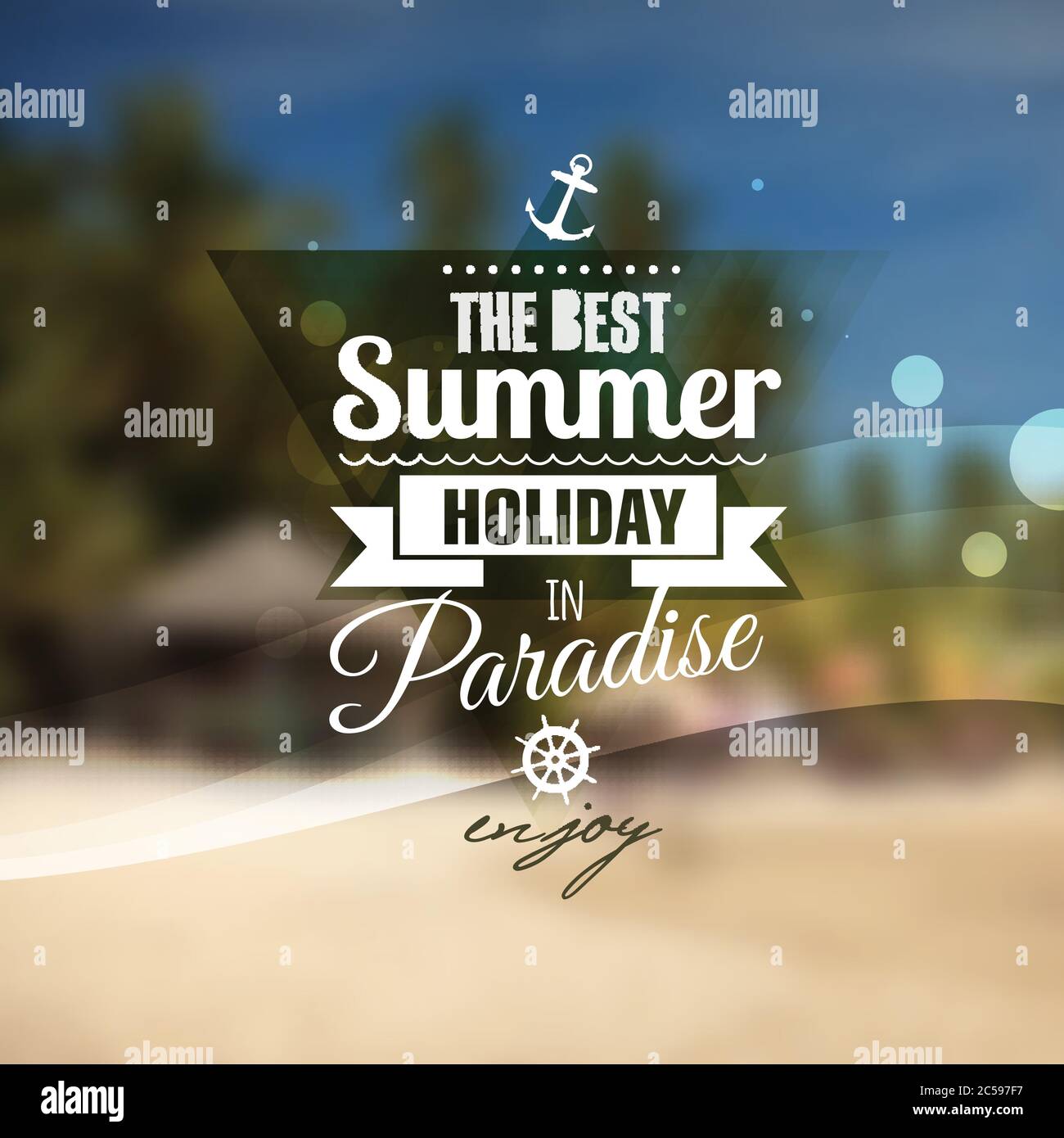 Creative graphic message for your summer design Stock Vector Image ...