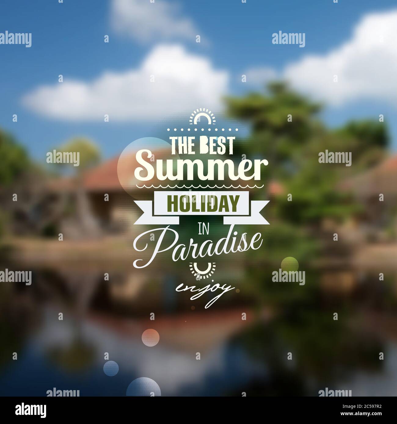 Creative graphic message for your summer design Stock Vector Image ...