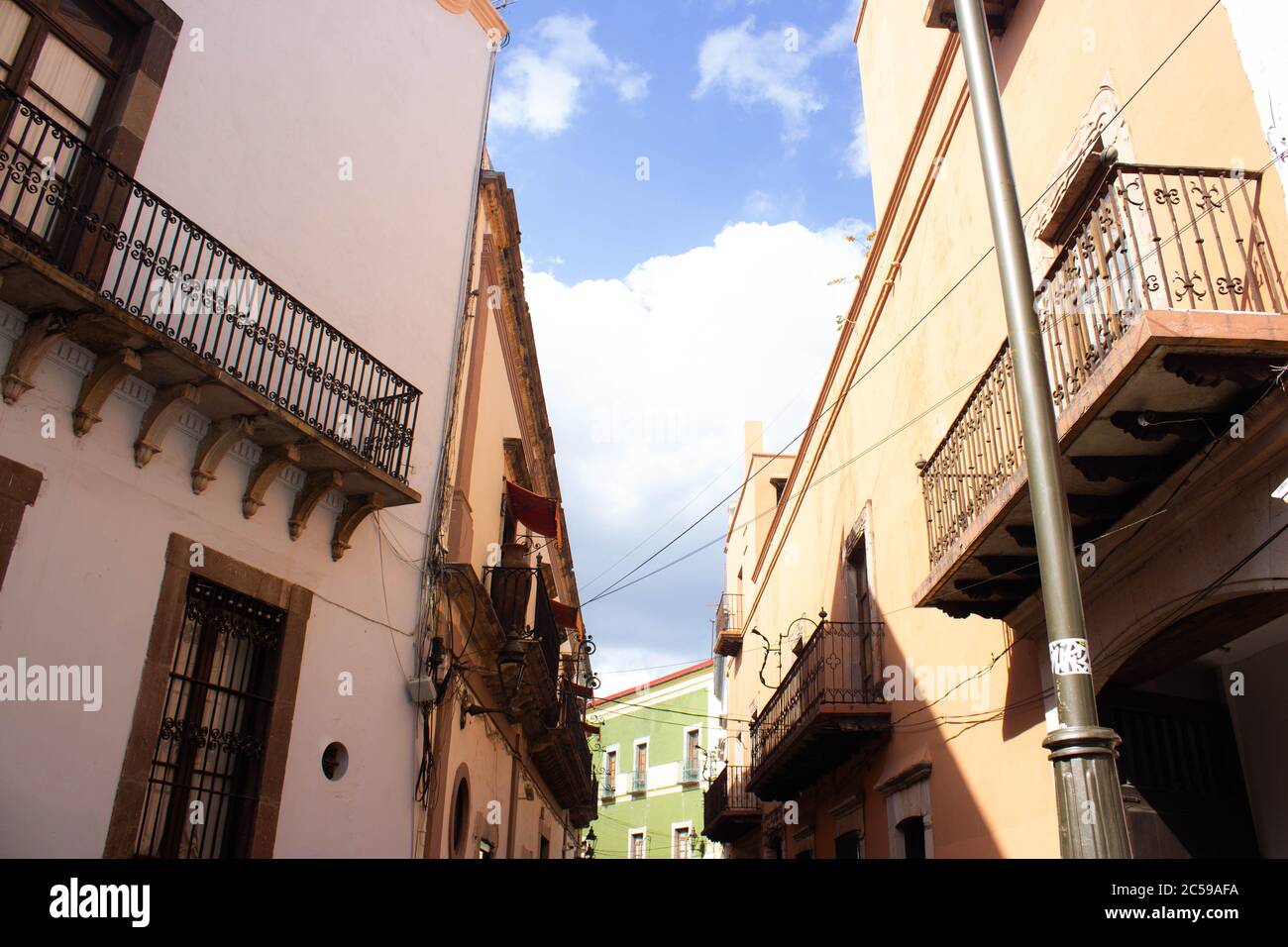 Queretaro, DownTown (Old City and colorful) Stock Photo