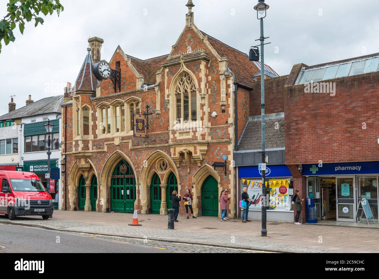 The Old Town Hall building in High Street, Berkhamsted, Hertfordshire, England, UK Stock Photo