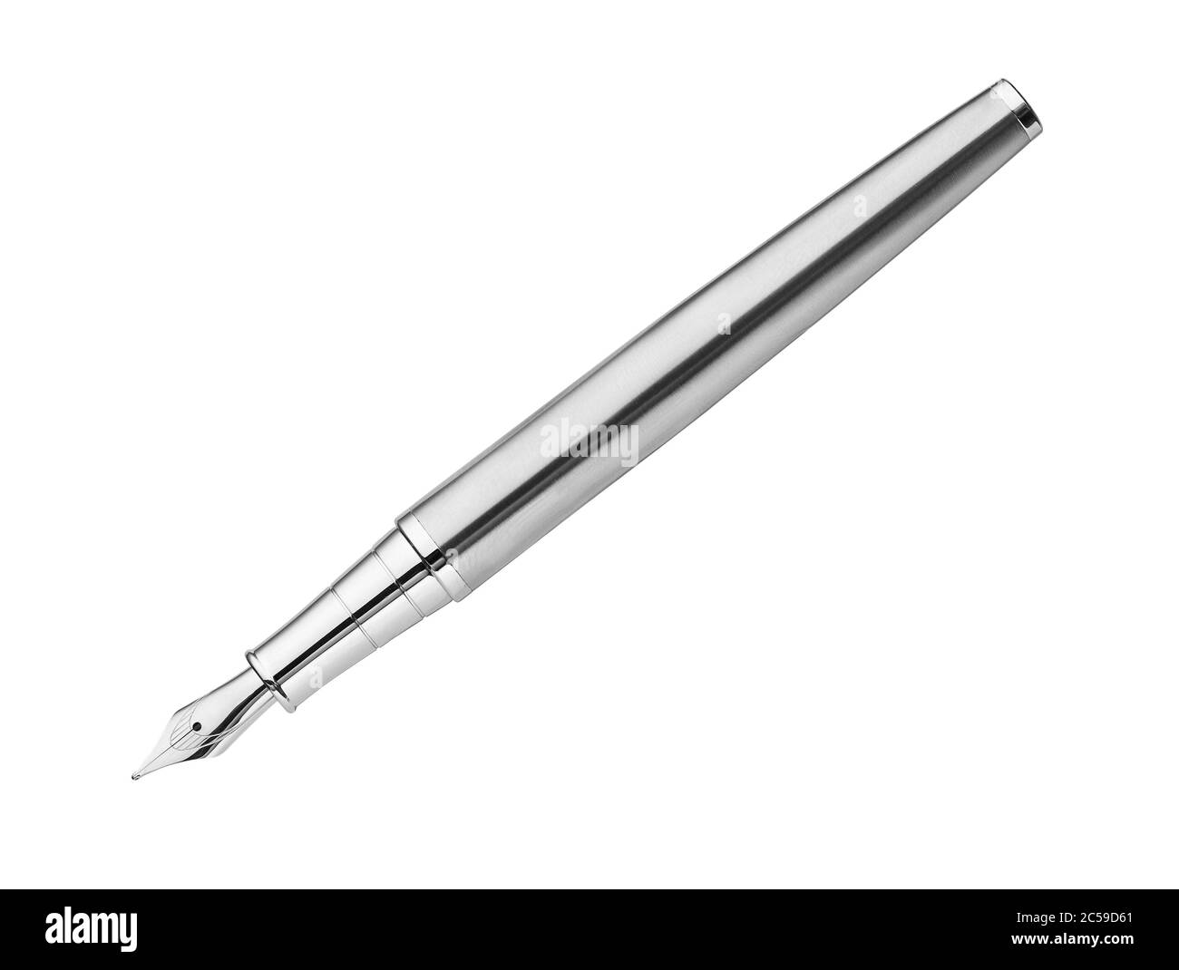 fountain pen isolated on white with clipping path Stock Photo