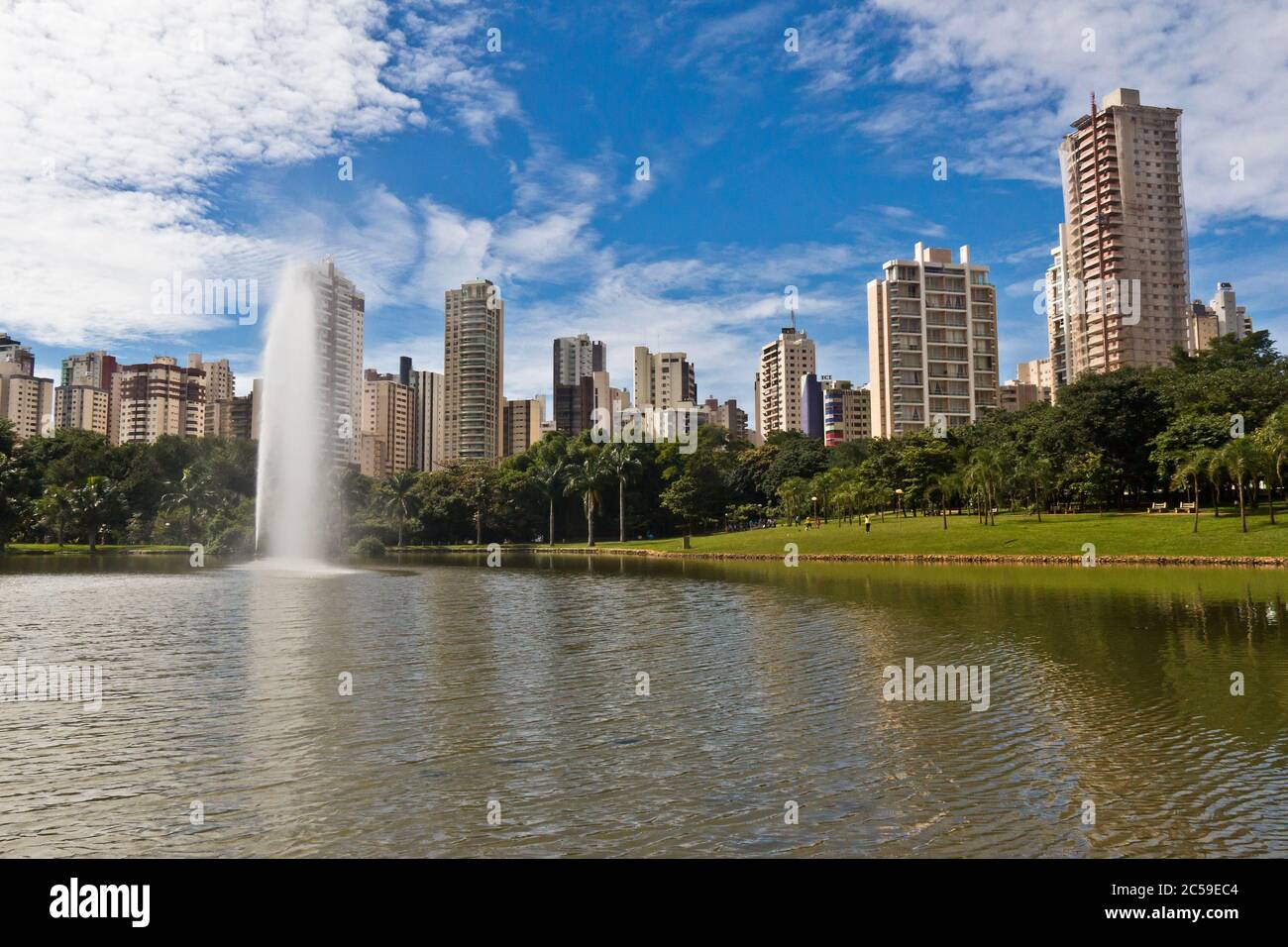Goiania Goias Brazil Vaca Brava Park And The Skyline Of The Upscale Neighborhood Stock Photo Alamy