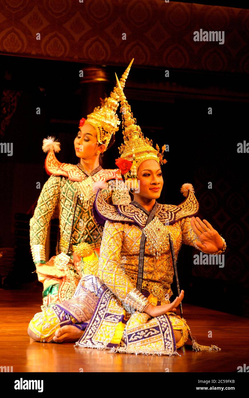 Thailand, Bangkok, Thai dance show at the hotel Orientale Stock Photo