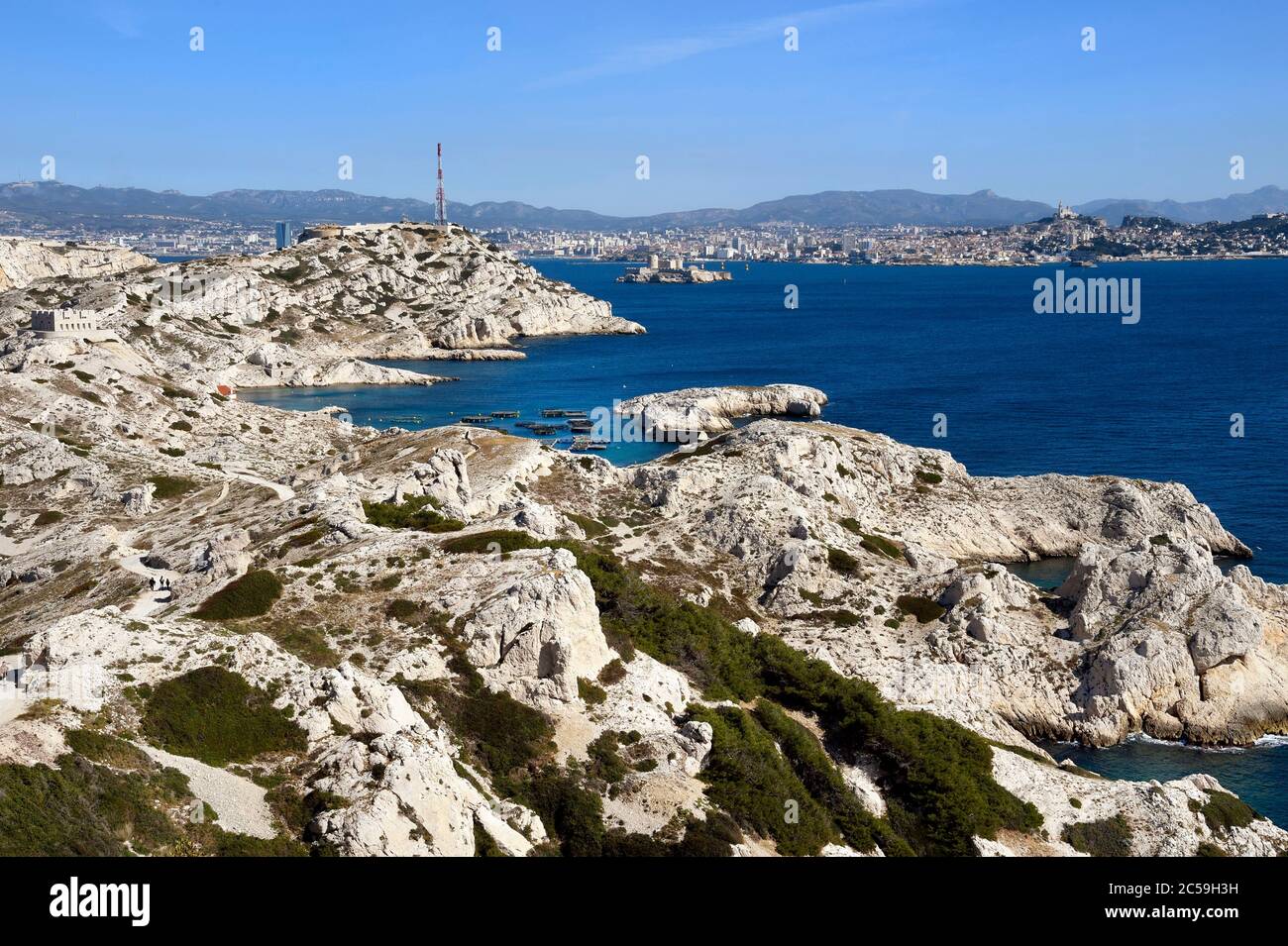 Marseille Skyline High Resolution Stock Photography And Images Alamy