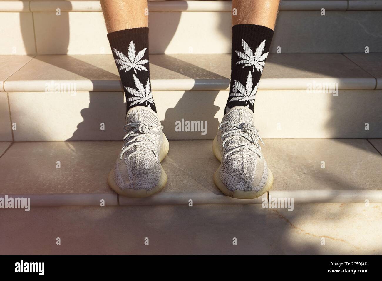 Cannabis leaf socks hi-res stock photography and images - Alamy