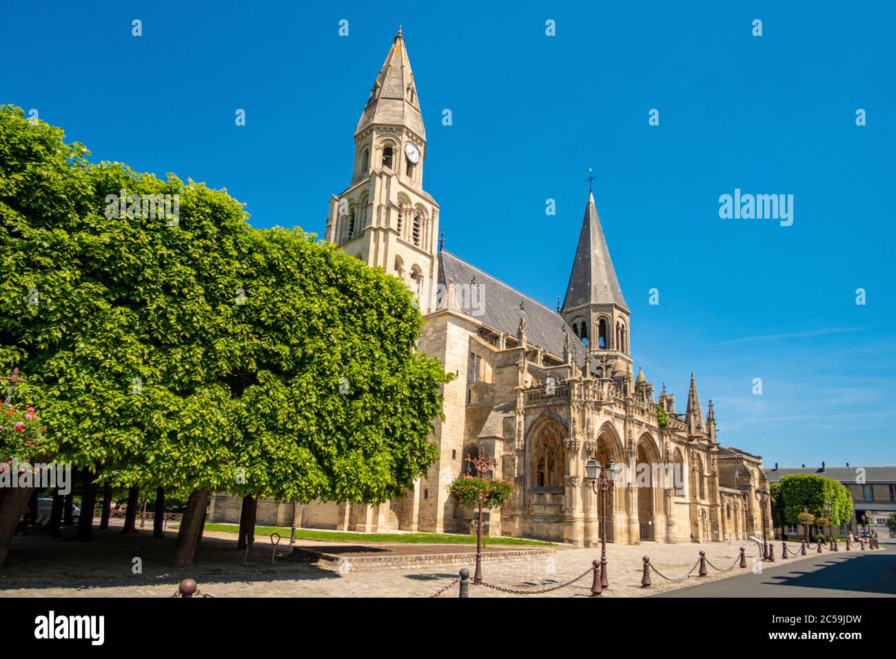 France, Yvelines, Poissy, the collegiate church of Notre Dame de Poissy ...