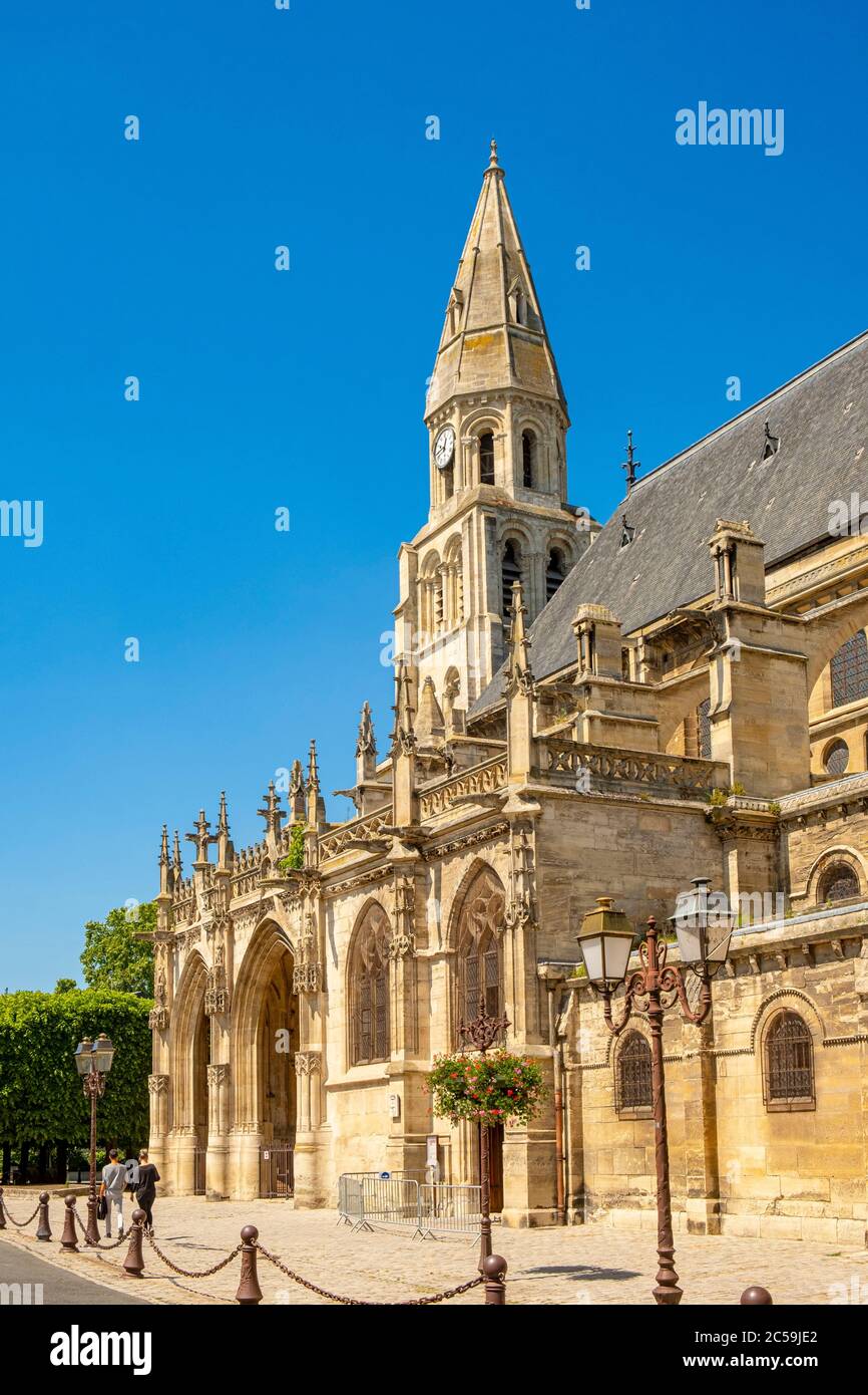 France, Yvelines, Poissy, the collegiate church of Notre Dame de Poissy ...