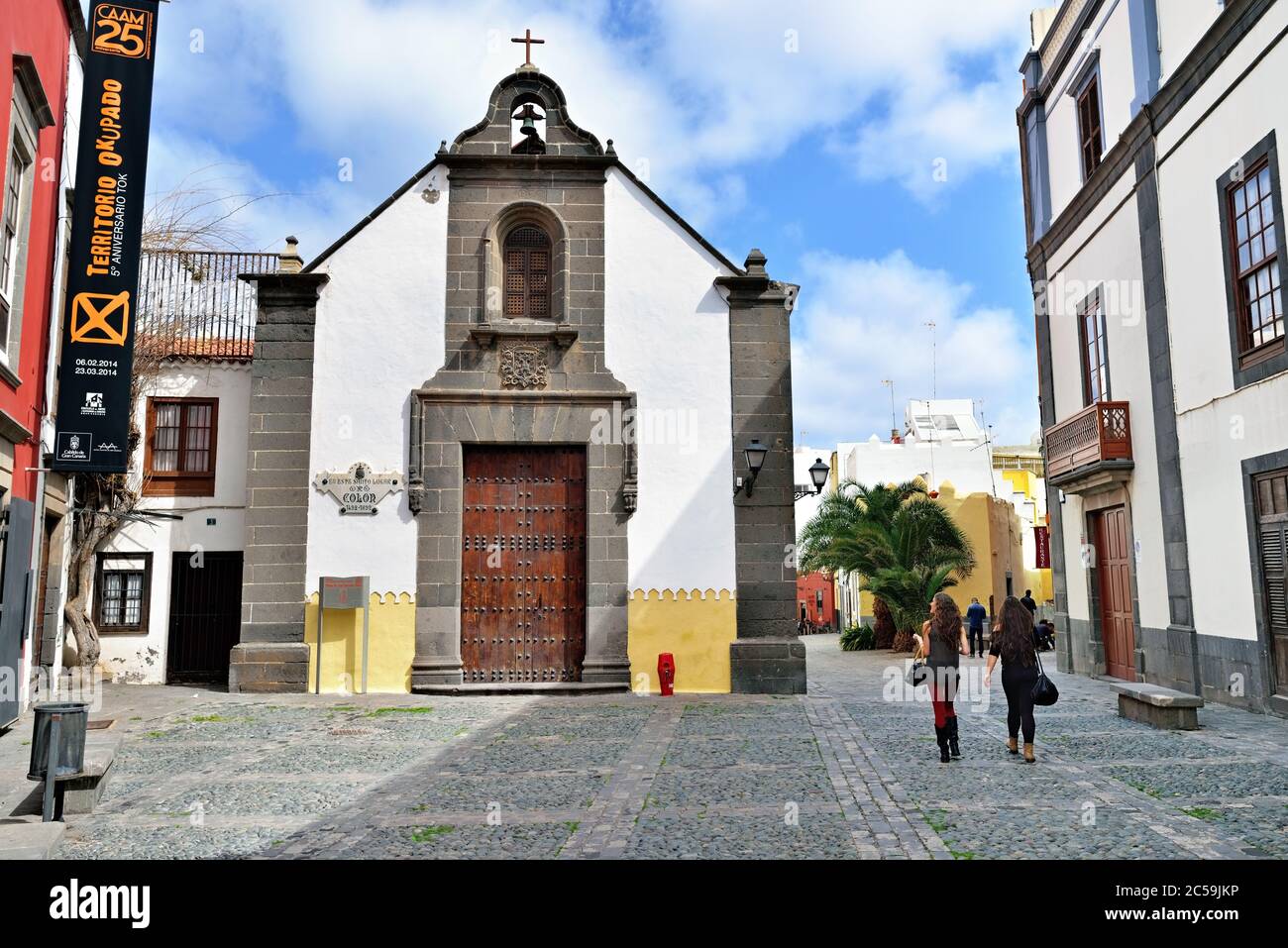 Typical street san antonio abad church hires stock photography and