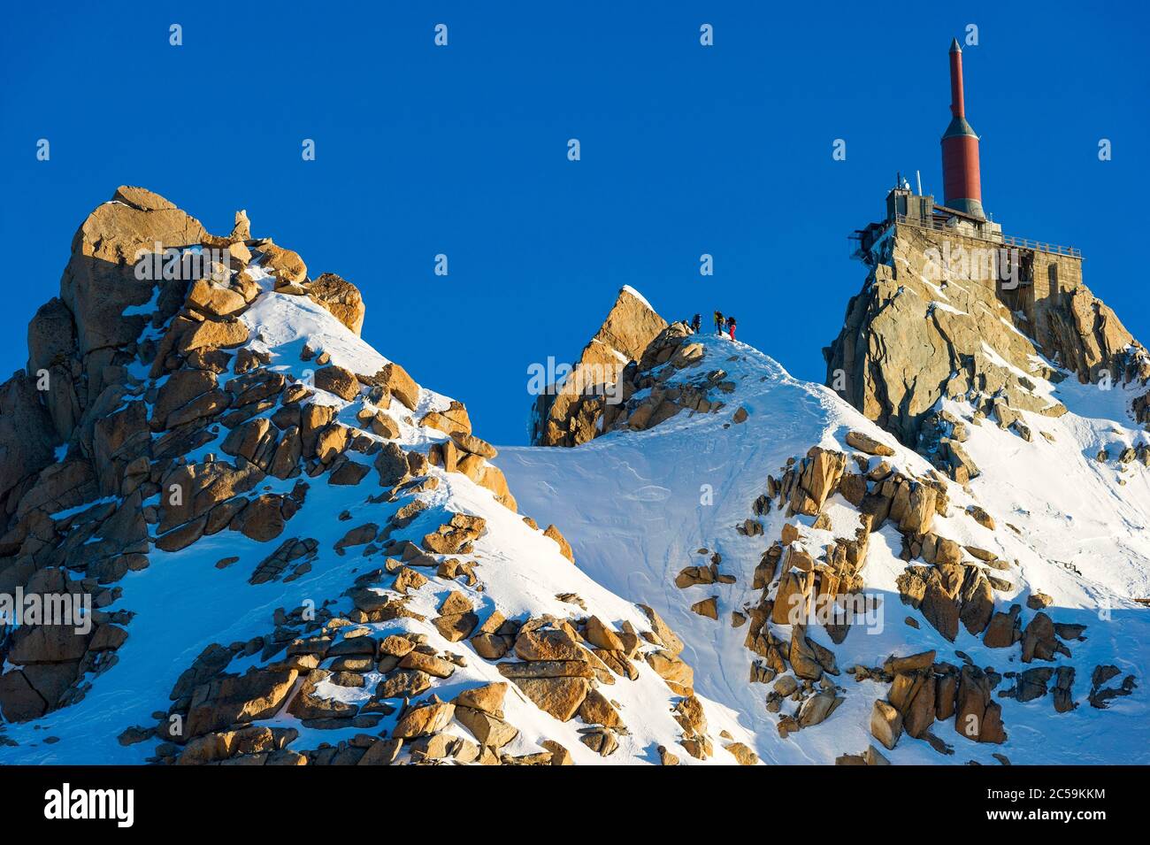 Aiguille du midi arete hi-res stock photography and images - Alamy