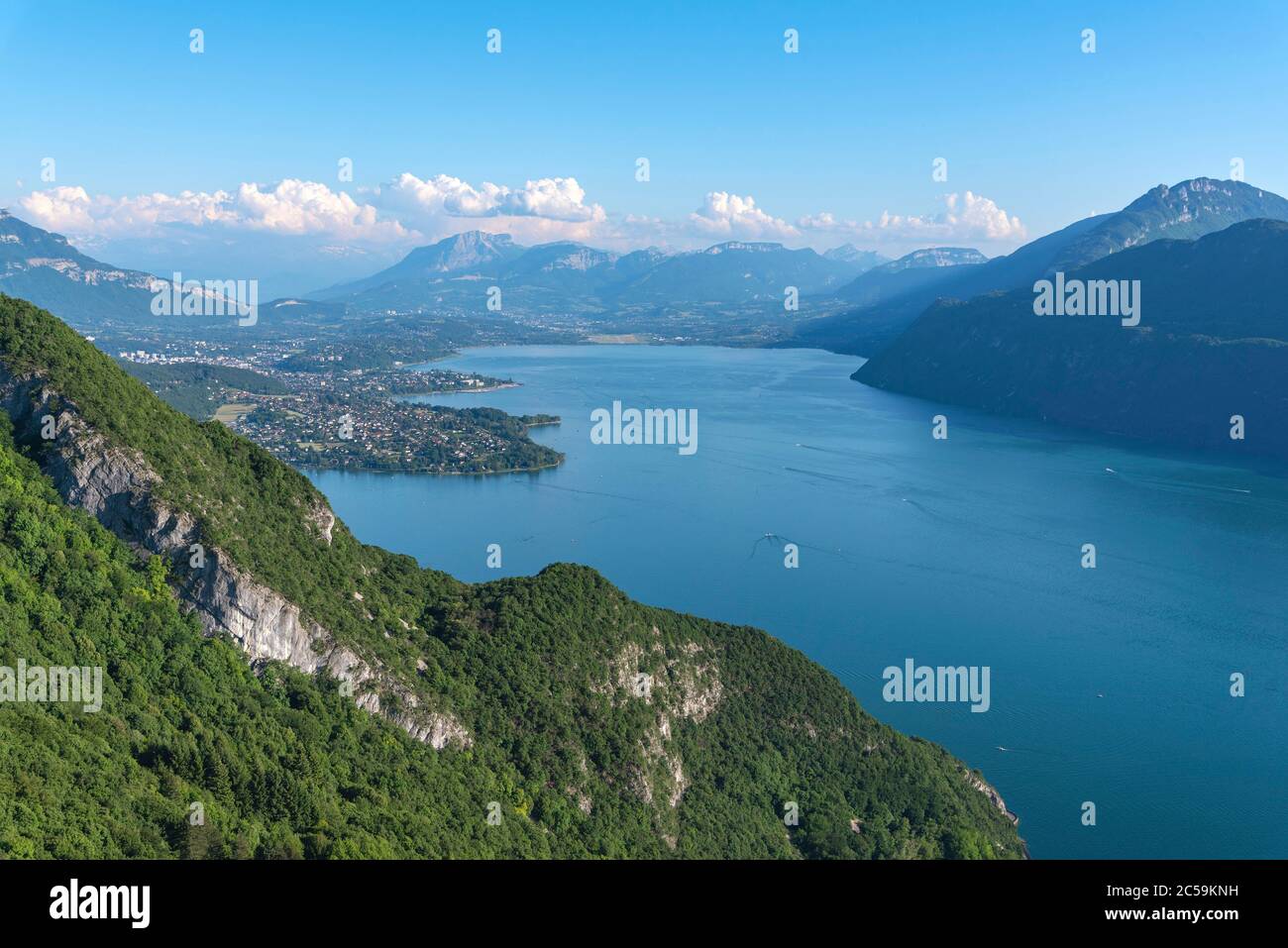 France Savoie Lac Du Bourget Aix Les Bains Riviera Des Alpes Viewpoint From The Belvedere Of La Chambotte On The Croix Du Nivolet 1545m On The Left The Charteuse Massif In The France Savoie Lac Du Bourget Aix Les Bains Riviera Des Alpes Viewpoint From The Belvedere Of La Chambotte On The Croix Du Nivolet 1545m On The Left The Charteuse Massif In The