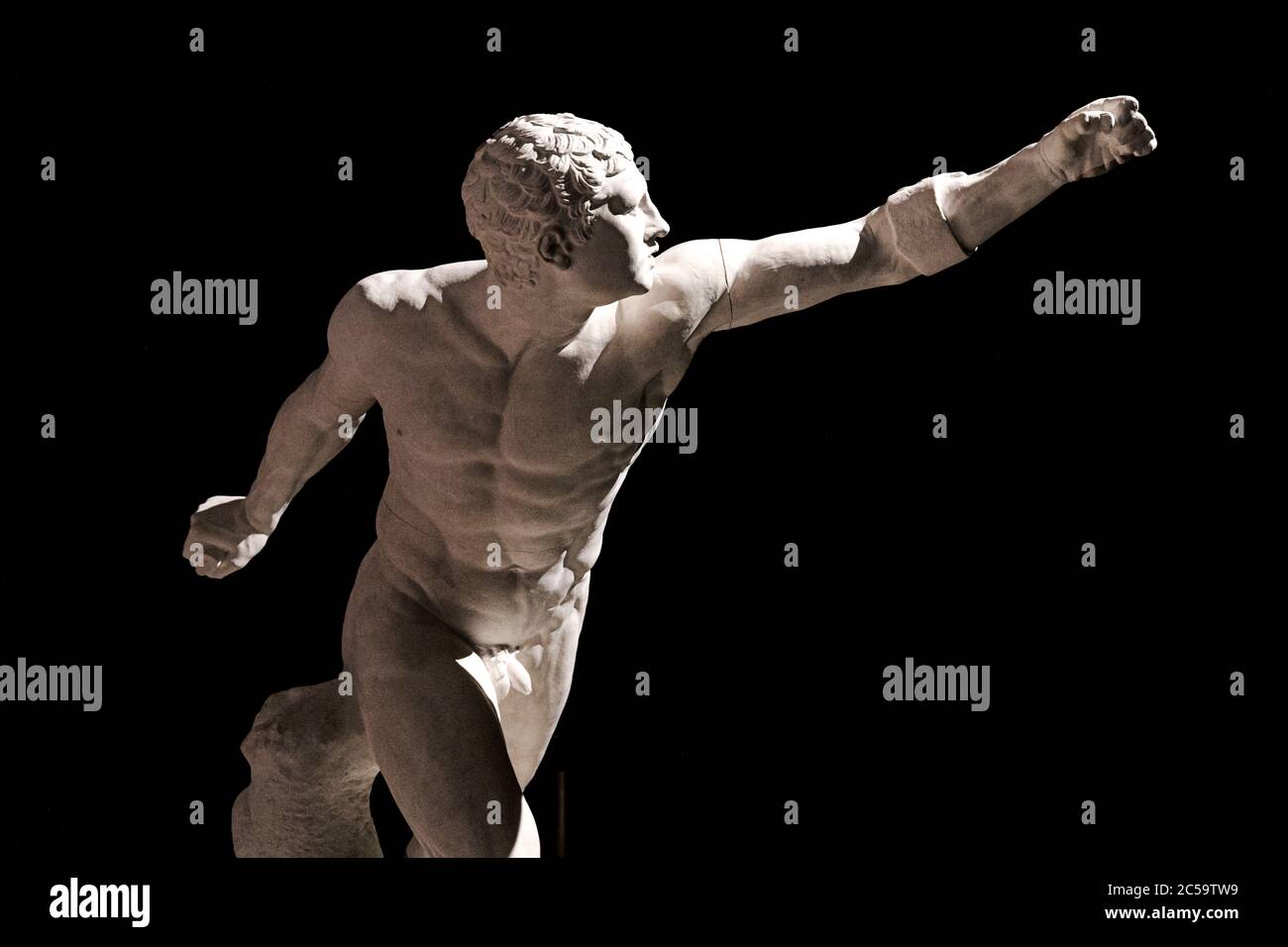 Borghese Gladiator, by Antonio Canova Stock Photo
