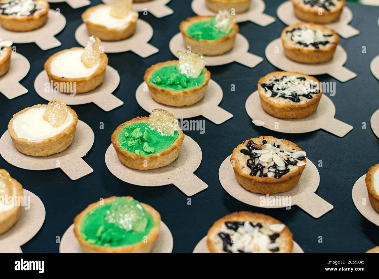 Many cupcakes on the table Stock Photo
