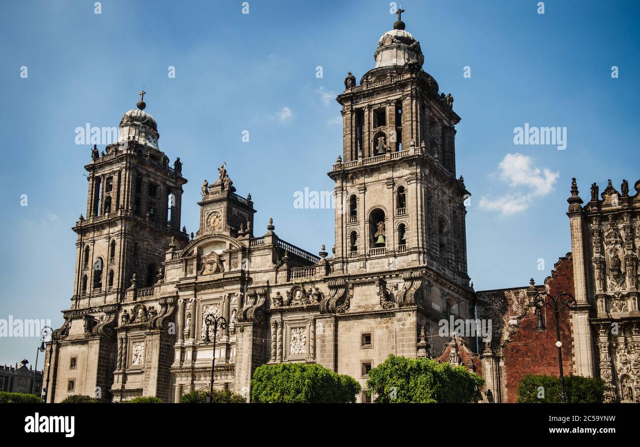 Metropolitan Cathedral, Mexico City, Mexico Stock Photo