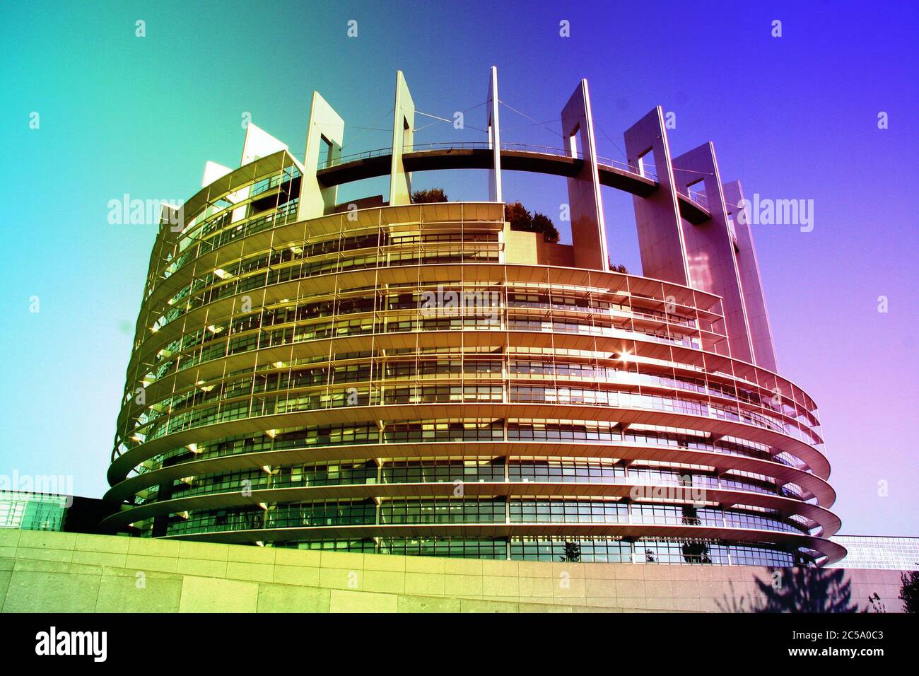 European Parliament in Strasbourg Stock Photo