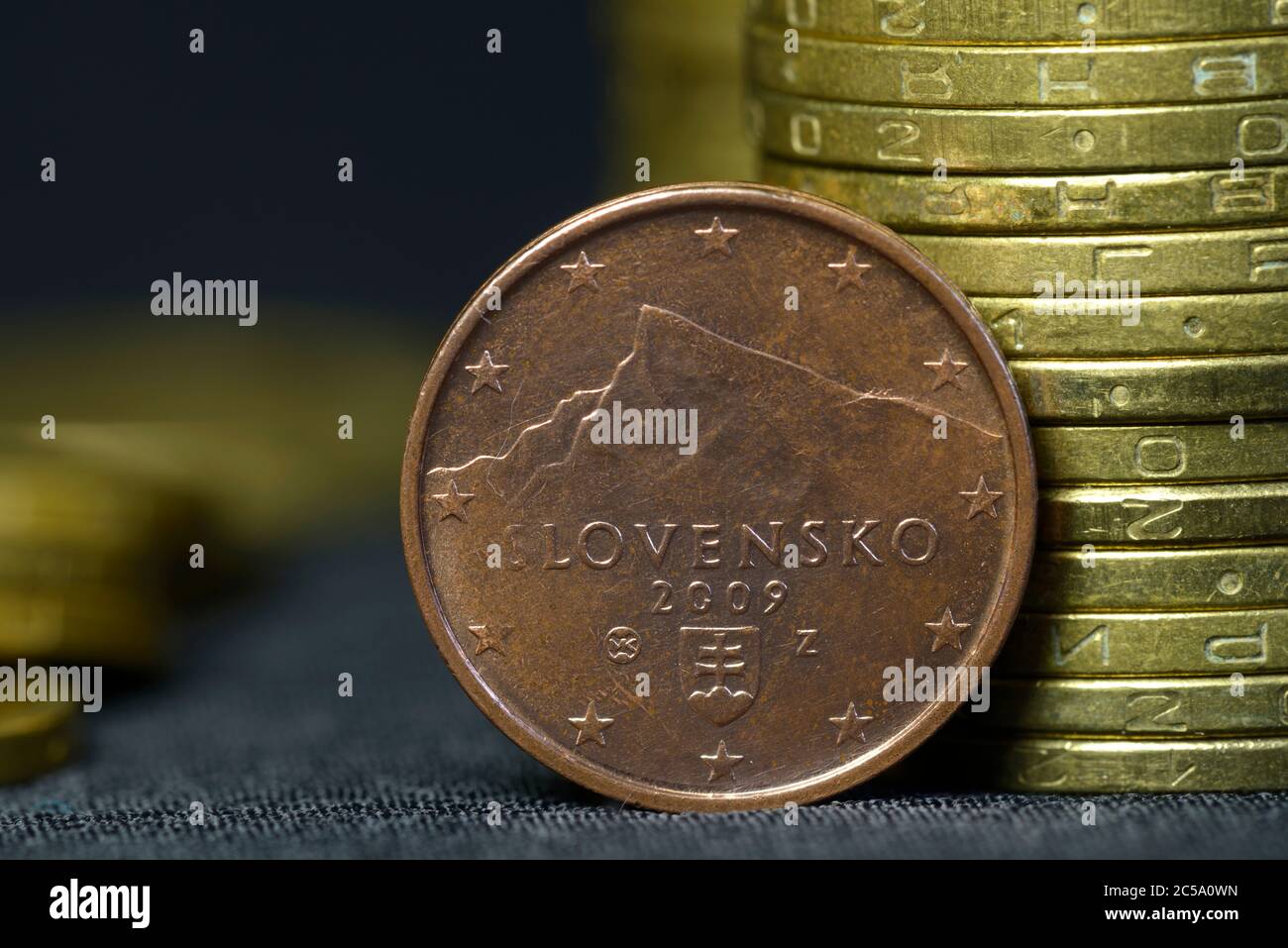 European coins old piles hi-res stock photography and images - Alamy