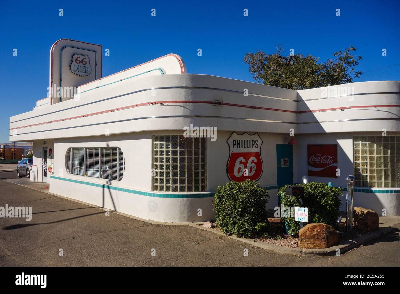 Iconic Diner 66 in Albuquerque, NM Stock Photo