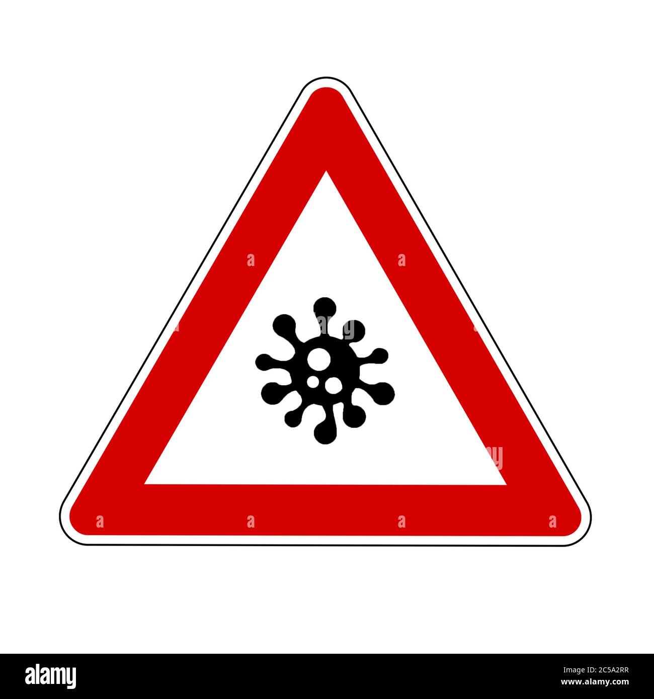 Coronavirus Warning Signs Danger COVID-19 Stock Photo - Alamy